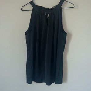 Black Adjustable Collar Tank Top - Medium